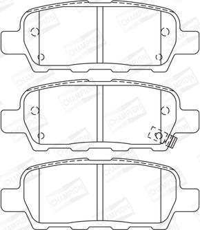 CHAMPION 573754CH - Kit pastiglie freno, Freno a disco www.autoricambit.com