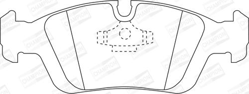 Champion 573710CH - Kit pastiglie freno, Freno a disco www.autoricambit.com