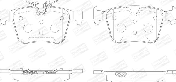 Champion 573772CH - Kit pastiglie freno, Freno a disco www.autoricambit.com