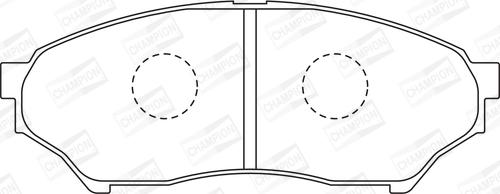 Champion 572499CH - Kit pastiglie freno, Freno a disco www.autoricambit.com