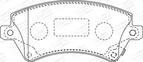 Champion 572491CH - Kit pastiglie freno, Freno a disco www.autoricambit.com