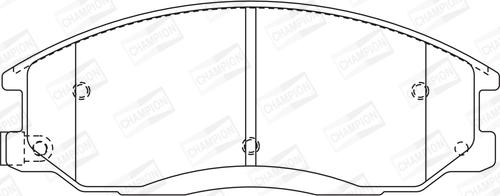 Champion 572453CH - Kit pastiglie freno, Freno a disco www.autoricambit.com