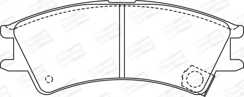 Champion 572401CH - Kit pastiglie freno, Freno a disco www.autoricambit.com