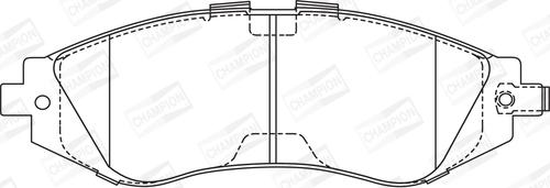 Champion 572407CH - Kit pastiglie freno, Freno a disco www.autoricambit.com