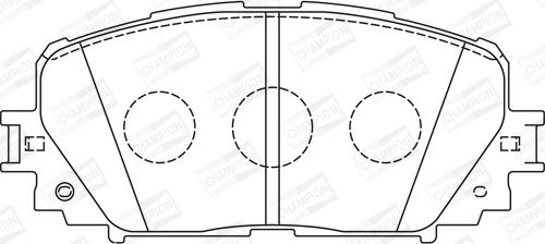 Champion 572594CH - Kit pastiglie freno, Freno a disco www.autoricambit.com