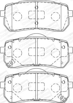 Champion 572596CH - Kit pastiglie freno, Freno a disco www.autoricambit.com