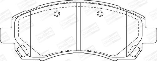 Champion 572566CH - Kit pastiglie freno, Freno a disco www.autoricambit.com