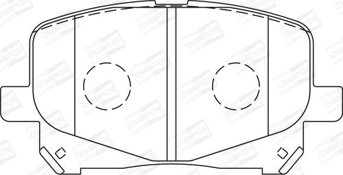 Champion 572563CH - Kit pastiglie freno, Freno a disco www.autoricambit.com