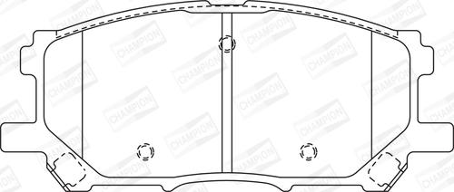 Champion 572562CH - Kit pastiglie freno, Freno a disco www.autoricambit.com