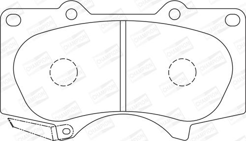 Champion 572515CH - Kit pastiglie freno, Freno a disco www.autoricambit.com