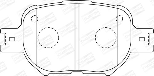 Champion 572517CH - Kit pastiglie freno, Freno a disco www.autoricambit.com