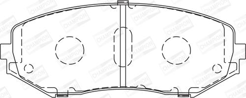 Champion 572584CH - Kit pastiglie freno, Freno a disco www.autoricambit.com