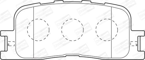 Champion 572583CH - Kit pastiglie freno, Freno a disco www.autoricambit.com