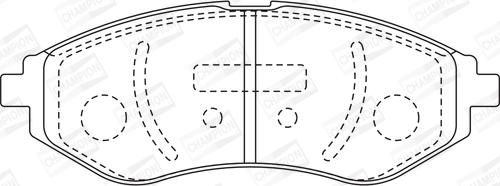 Champion 572539CH - Kit pastiglie freno, Freno a disco www.autoricambit.com