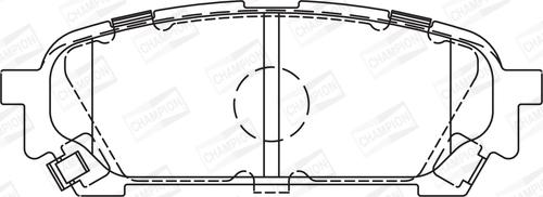 Champion 572529CH - Kit pastiglie freno, Freno a disco www.autoricambit.com