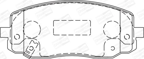 Champion 572526CH - Kit pastiglie freno, Freno a disco www.autoricambit.com