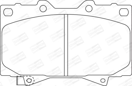 Champion 572528CH - Kit pastiglie freno, Freno a disco www.autoricambit.com