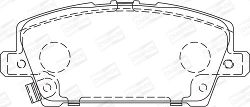 Champion 572579CH - Kit pastiglie freno, Freno a disco www.autoricambit.com