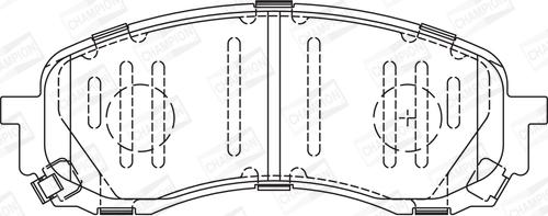 Champion 572571CH - Kit pastiglie freno, Freno a disco www.autoricambit.com