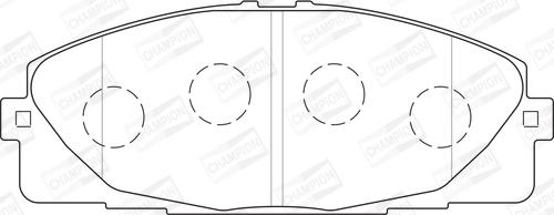 Champion 572650CH - Kit pastiglie freno, Freno a disco www.autoricambit.com