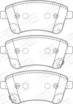 Champion 572657CH - Kit pastiglie freno, Freno a disco www.autoricambit.com