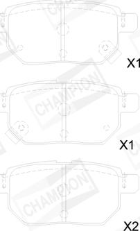 Champion 572632CH - Kit pastiglie freno, Freno a disco www.autoricambit.com