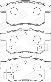 Champion 572626CH - Kit pastiglie freno, Freno a disco www.autoricambit.com