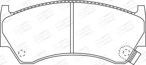 Champion 572396CH - Kit pastiglie freno, Freno a disco www.autoricambit.com