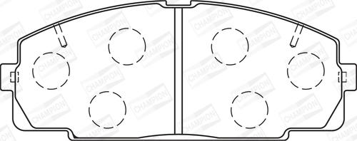 Champion 572367CH - Kit pastiglie freno, Freno a disco www.autoricambit.com