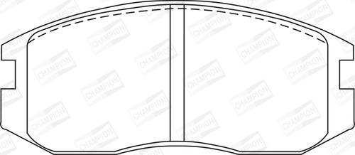 Champion 572375CH - Kit pastiglie freno, Freno a disco www.autoricambit.com