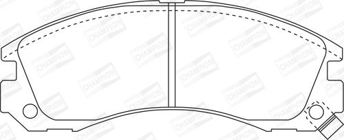 Champion 572370CH - Kit pastiglie freno, Freno a disco www.autoricambit.com