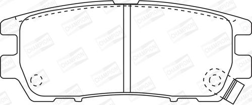 Champion 572200CH - Kit pastiglie freno, Freno a disco www.autoricambit.com