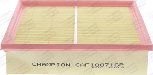 Champion CAF100716P - Filtro aria www.autoricambit.com