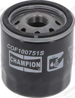 Champion COF100751S - Filtro olio www.autoricambit.com