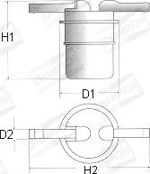 Champion L107/606 - Filtro carburante www.autoricambit.com