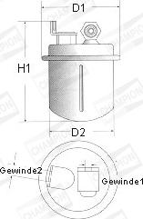 Champion L207/606 - Filtro carburante www.autoricambit.com