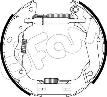 Cifam 151-457 - Kit freno, freni a tamburo www.autoricambit.com