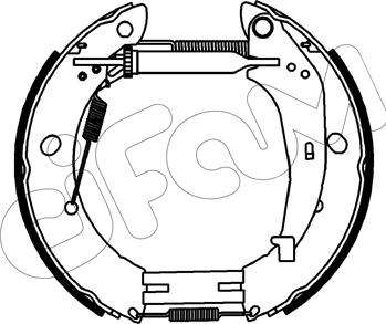 Cifam 151-539 - Kit freno, freni a tamburo www.autoricambit.com