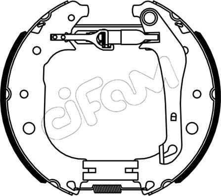 Cifam 151-534 - Kit freno, freni a tamburo www.autoricambit.com