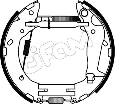 Cifam 151-532 - Kit freno, freni a tamburo www.autoricambit.com