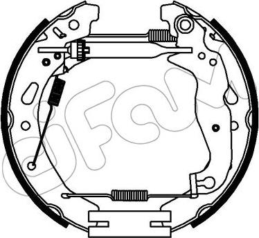 Cifam 151-344 - Kit freno, freni a tamburo www.autoricambit.com