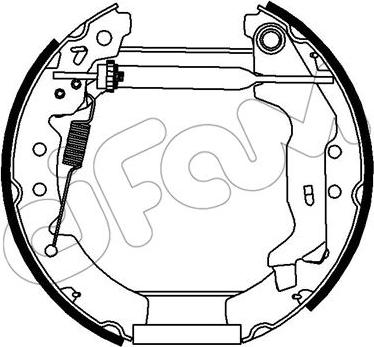 Cifam 151-275 - Kit freno, freni a tamburo www.autoricambit.com