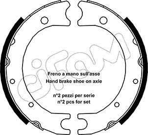 Cifam 153-440 - Kit ganasce, Freno stazionamento www.autoricambit.com