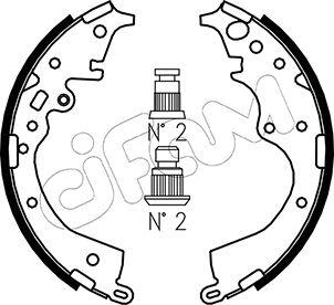 Cifam 153-452 - Kit freno, freni a tamburo www.autoricambit.com