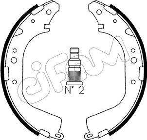 Cifam 153-415 - Kit freno, freni a tamburo www.autoricambit.com