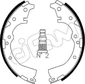 Cifam 153-416 - Kit freno, freni a tamburo www.autoricambit.com