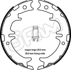 Cifam 153-439 - Kit ganasce, Freno stazionamento www.autoricambit.com