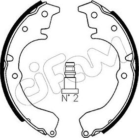 Cifam 153-424 - Kit freno, freni a tamburo www.autoricambit.com