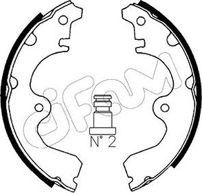 Cifam 153-425 - Kit freno, freni a tamburo www.autoricambit.com