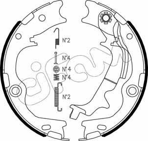 Cifam 153-502K - Kit ganasce, Freno stazionamento www.autoricambit.com